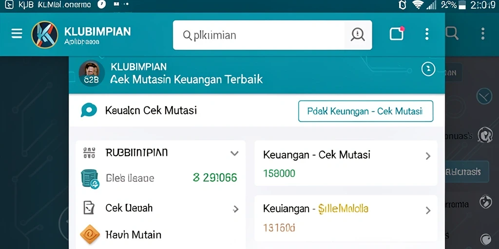 Tampilan antarmuka KLUBIMPIAN yang sederhana dan informatif.