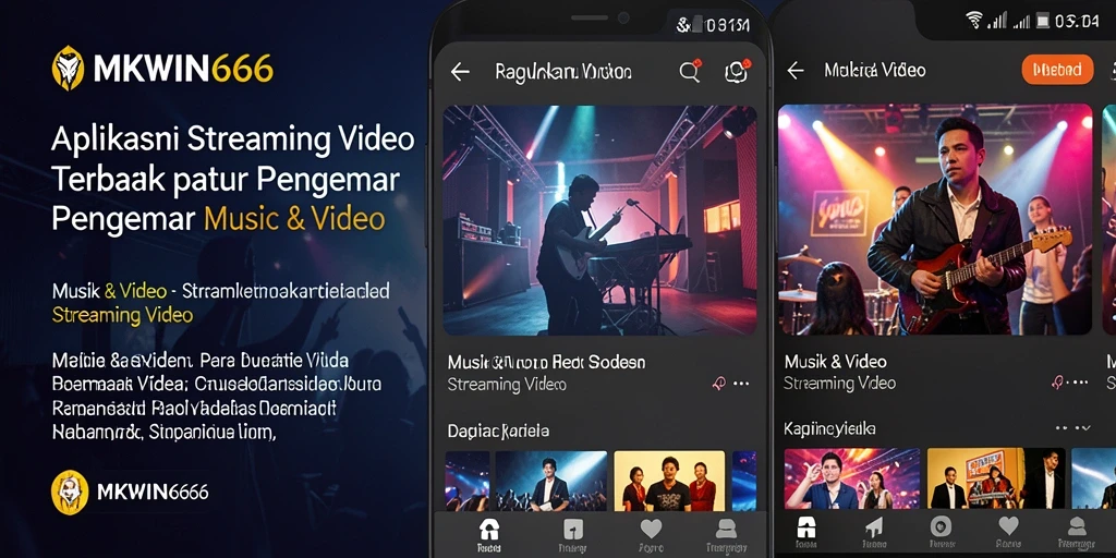 Tampilan antarmuka MKWIN666 yang menarik untuk Streaming Video.
