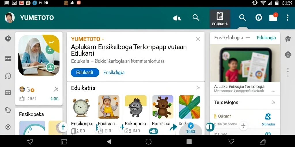 Antarmuka aplikasi YUMETOTO yang user-friendly dan informatif.